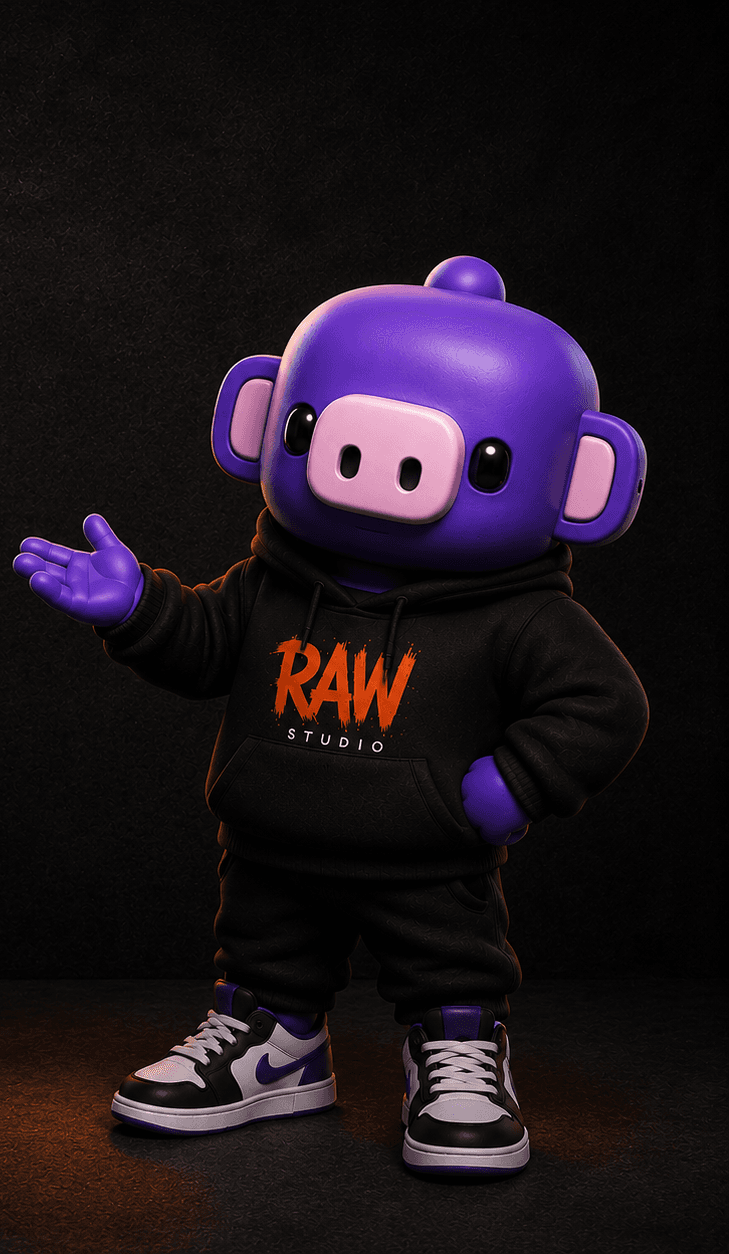 RAW Studio mascot